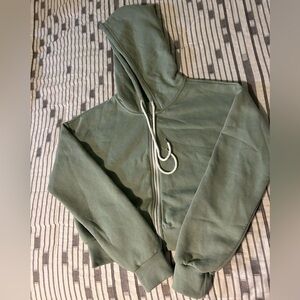 Forever 21 Cropped Zip-Up with Hood